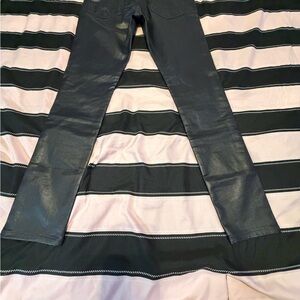 Ag Adriano Goldschmied Black Skinny Faux Leather looking Jeans